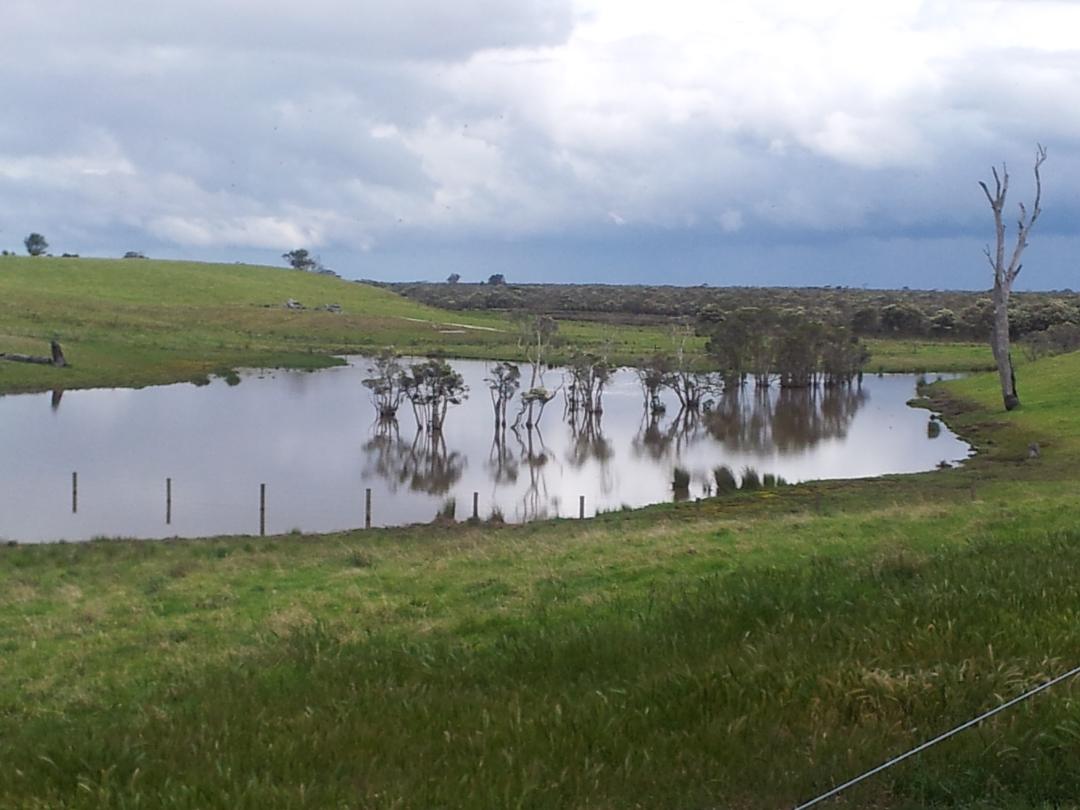 Flooded valley